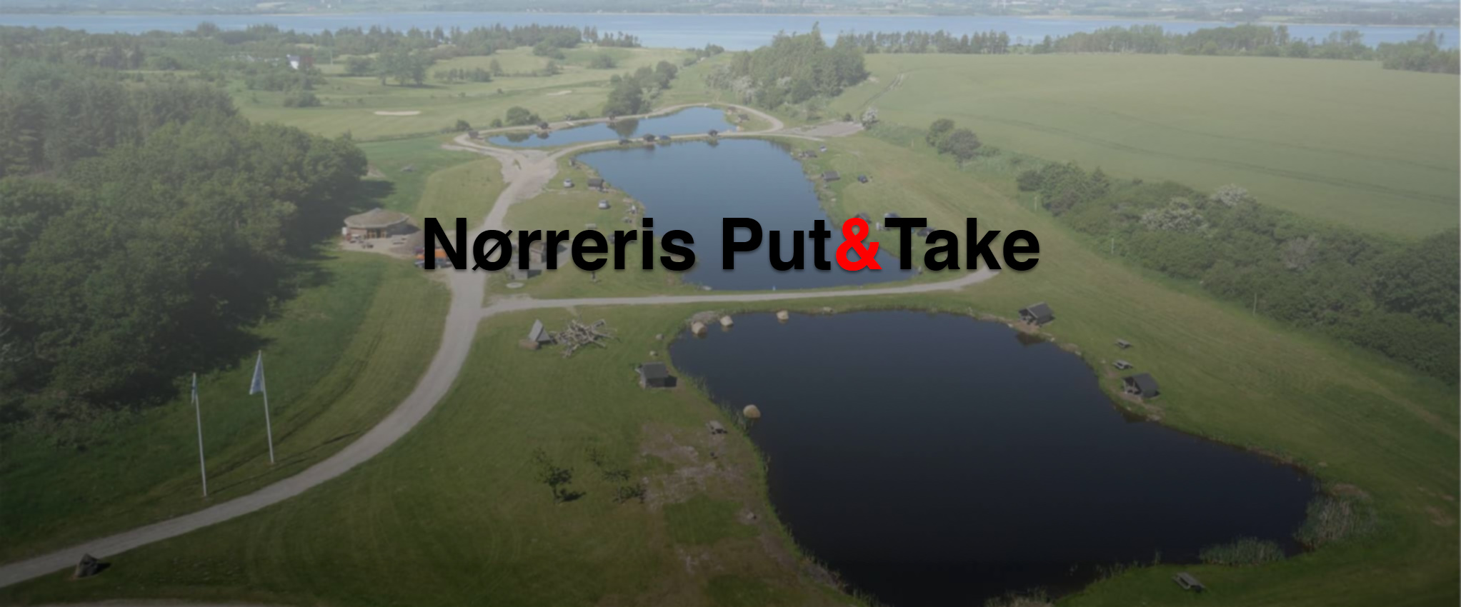 Luftbillede af Put&Take søerne